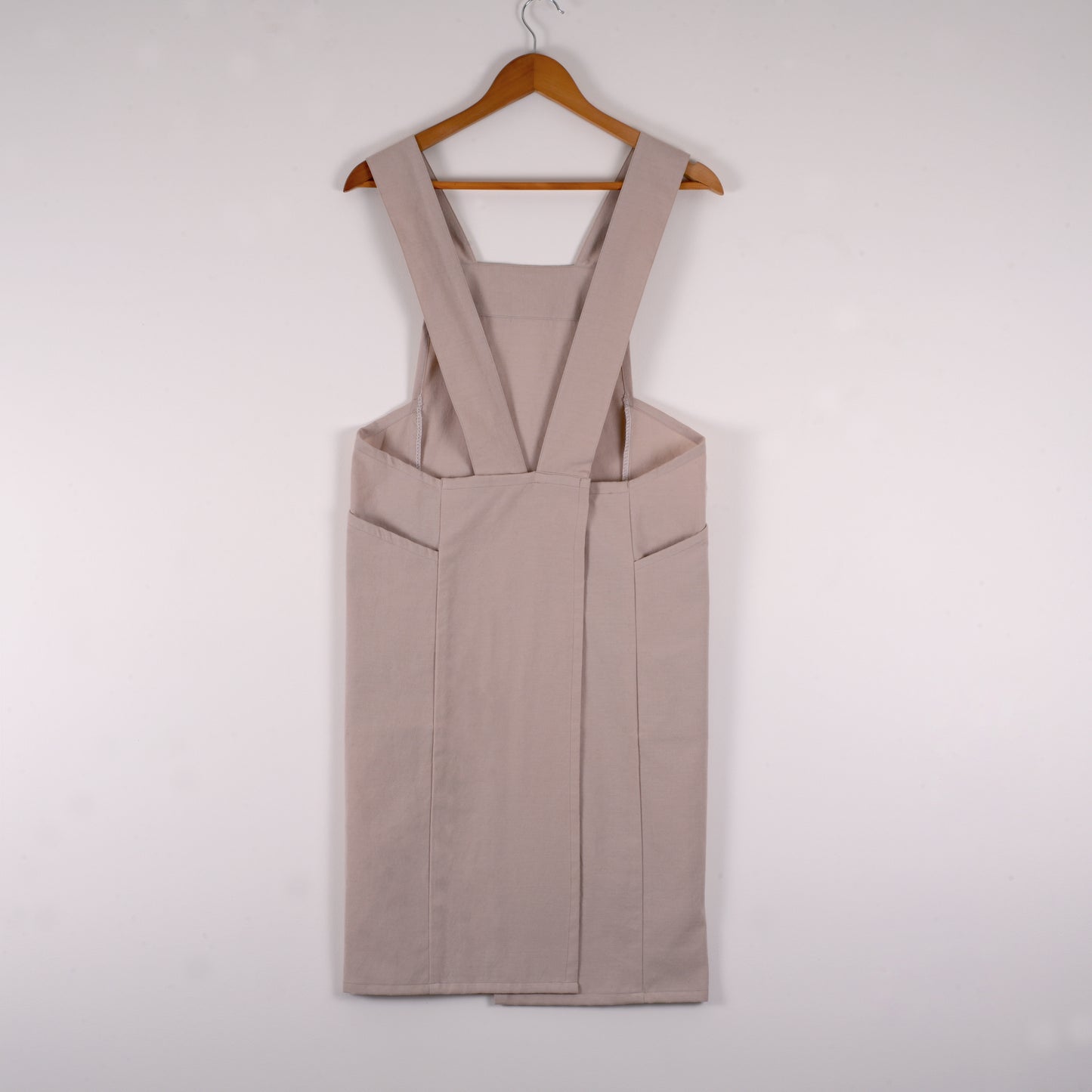 Dusty pink Cross back apron