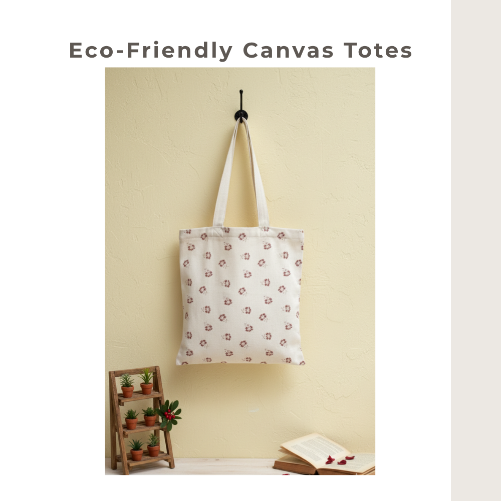 Red Floral Printed Tote