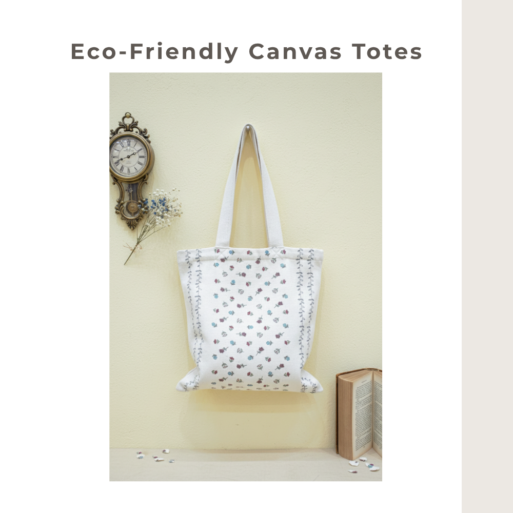 Dainty Floral Printed Tote