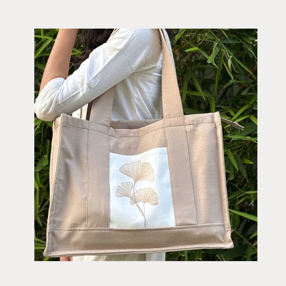 Embroidered Office Tote