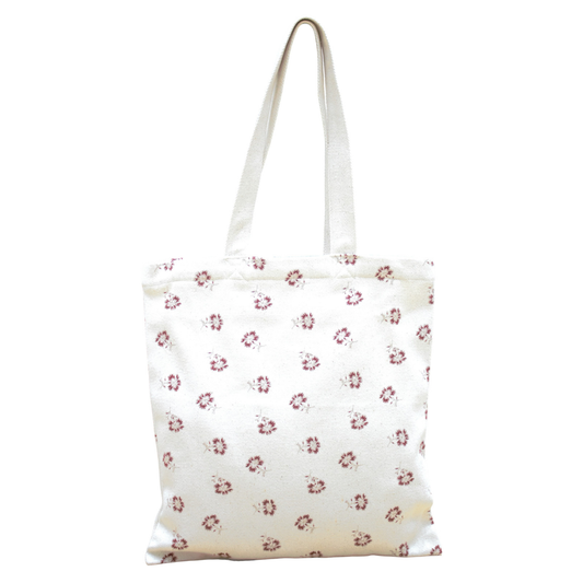 Red Floral Printed Tote