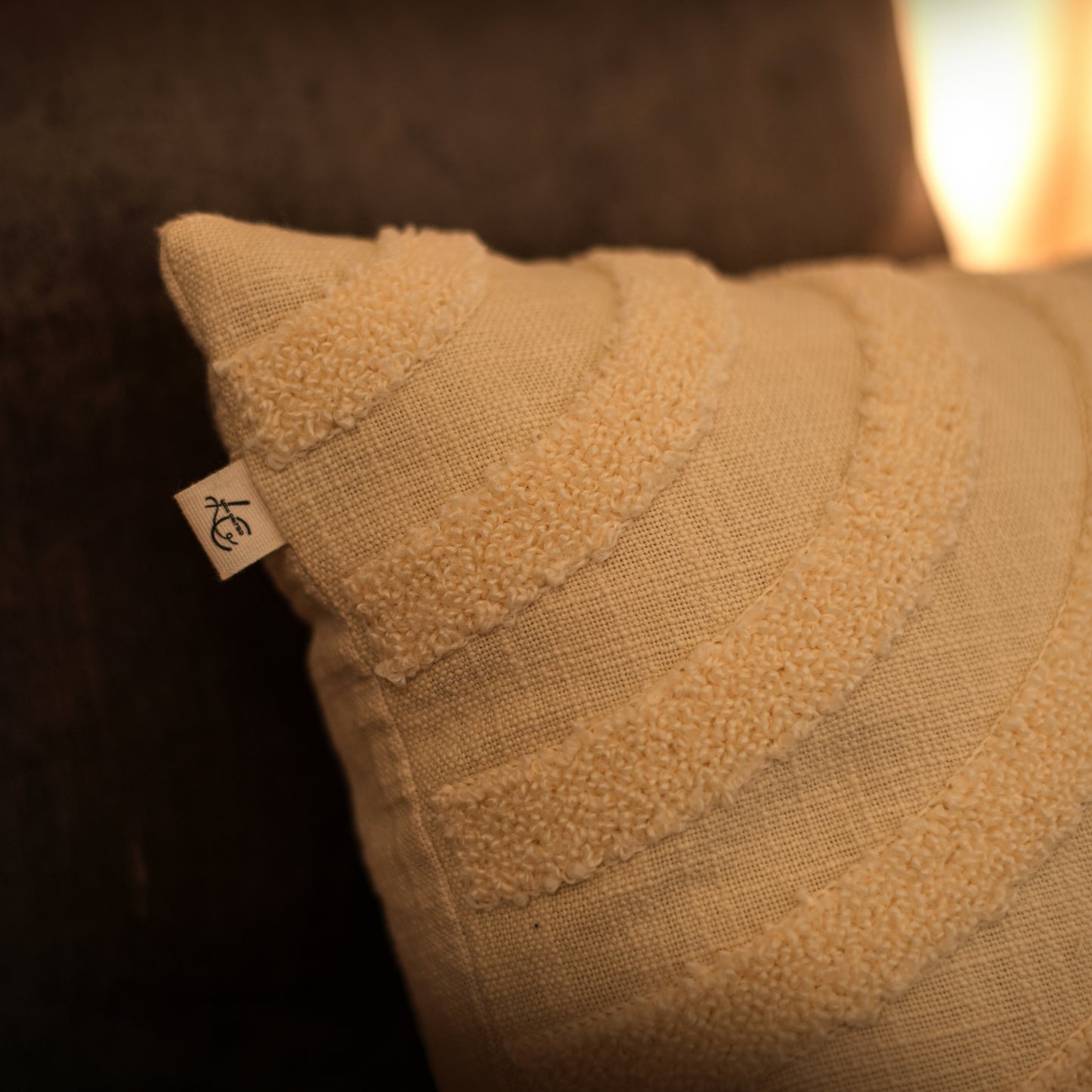Concentric curves cushion cover