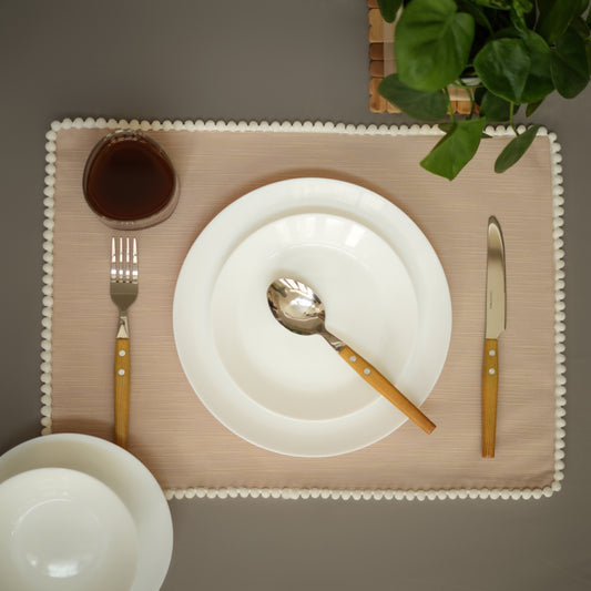 Misty rose placemats - Set of 2