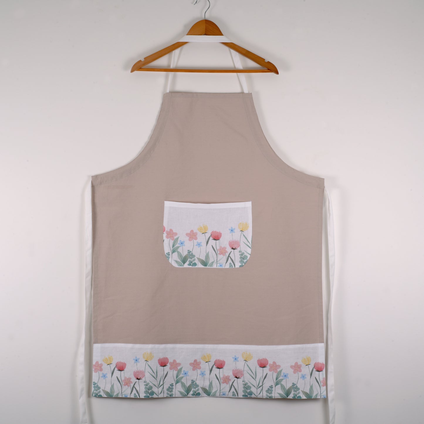 Watercolour blossom apron
