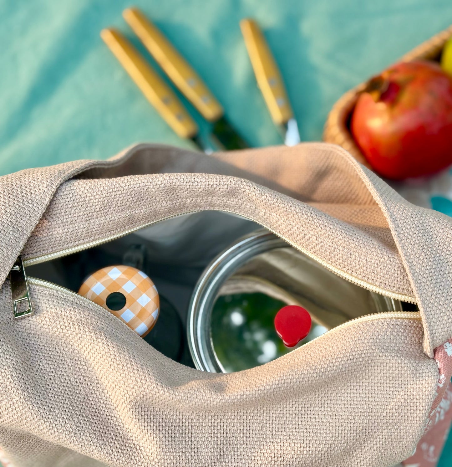 Elegant Cotton Lunch Bag