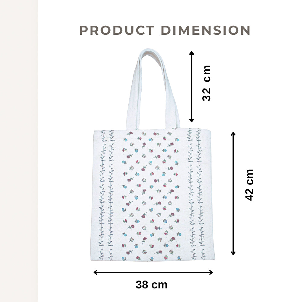 Dainty Floral Printed Tote